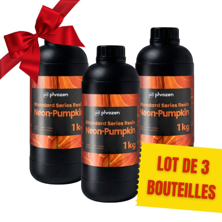 Pack Phrozen - 3x Neon Resin - Orange Citrouille (Pumpkin) - 1 kg