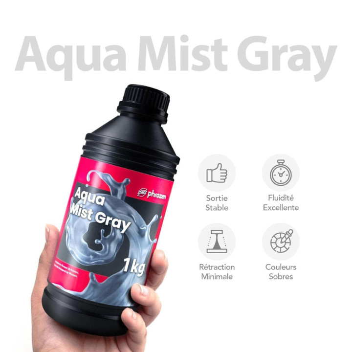 Phrozen - Résine Aqua - Gris Brumeux (Mist-Gray) - 1 kg