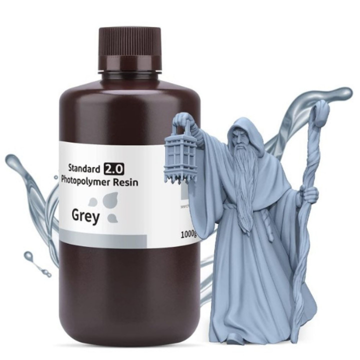 Elegoo - Résine UV Standard 2.0 - Gris (Grey) - 1kg