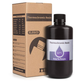 Elegoo - Résine Thermoactive - Gris à violet (Thermochromic Resin Grey to purple) - 1 kg