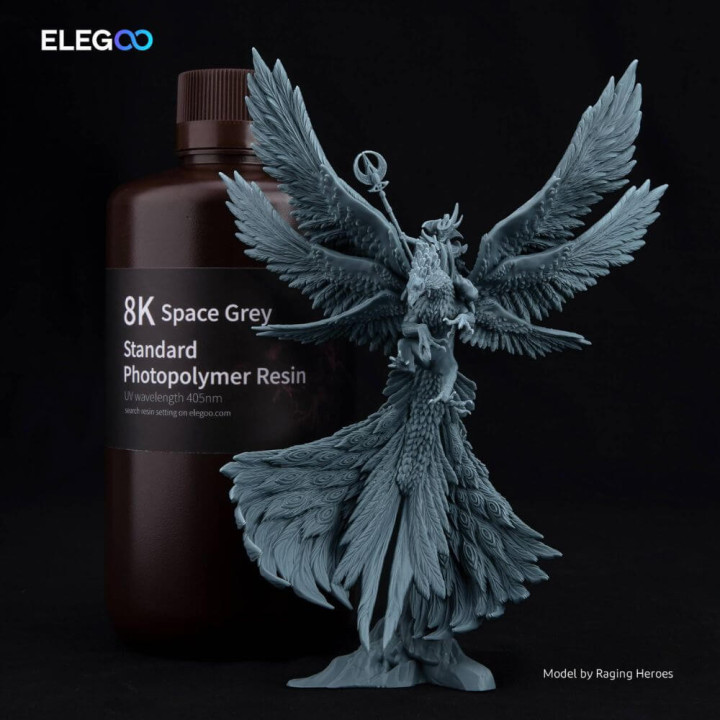 Elegoo - Résine UV Standard 8k - Gris (Space Grey) - 1 kg