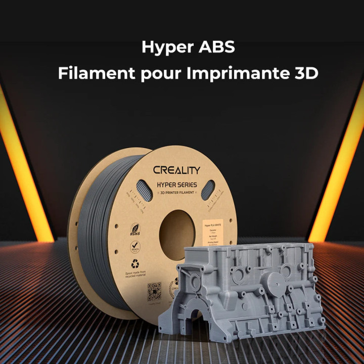 Creality - Hyper ABS - Blanc (White) - 1,75 mm - 1 kg