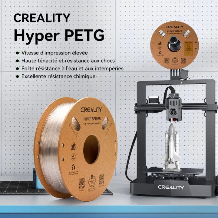 Creality - Hyper PETG - Blanc (White) - 1,75 mm - 1 kg