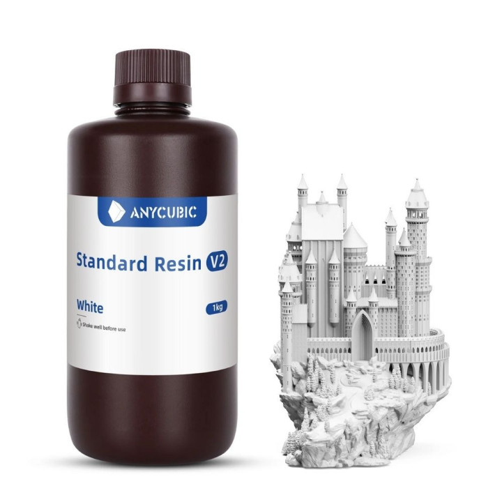 Pack Anycubic - 6x Standard Resin V2 - Blanc (White) - 1 kg
