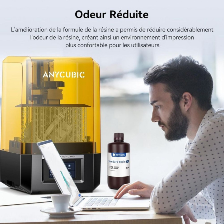 Pack Anycubic - 6x Standard Resin V2 - Noir (Black) - 1 kg