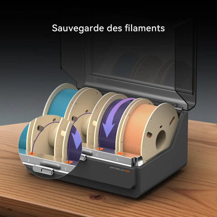 Anycubic - ACE Pro pour Kobra 3 Max - Système Multi-Couleurs avec Séchage pendant l'Impression