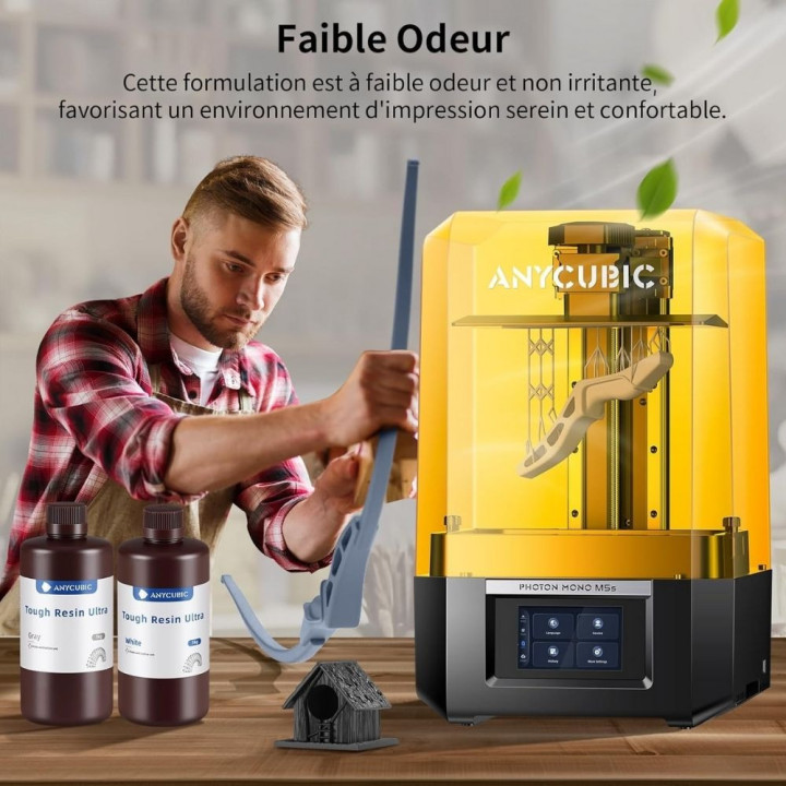 Anycubic - Tough Resin Ultra - Blanc (White) - 1 kg