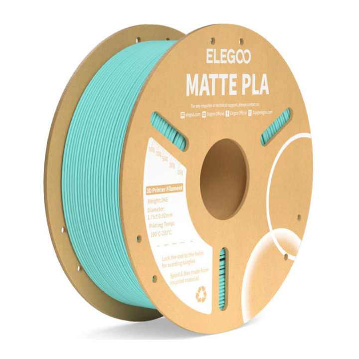Elegoo - Matte PLA - Vert Sarcelle (Teal Green) - 1,75 mm - 1 kg