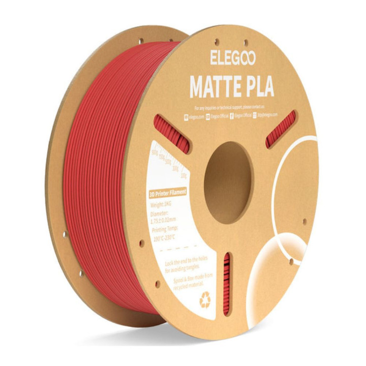 Elegoo - Matte PLA - Rubis (Ruby Red) - 1,75 mm - 1 kg