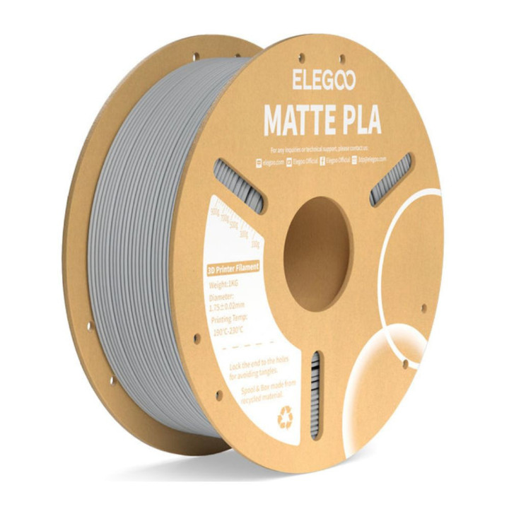 Elegoo - Matte PLA - Gris Ardoise (Slate Grey) - 1,75 mm - 1 kg