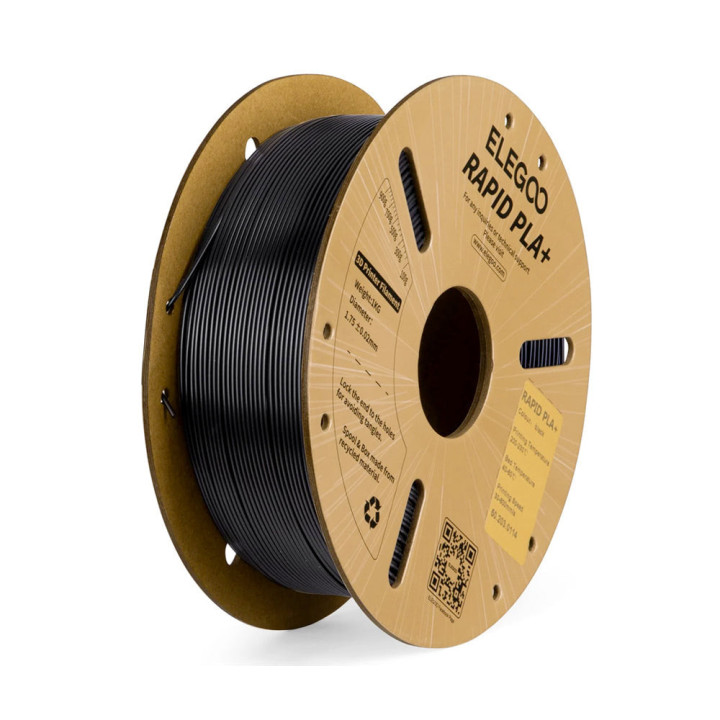 Elegoo - Rapid PLA+ - Noir (Black) - 1,75 mm - 1 kg