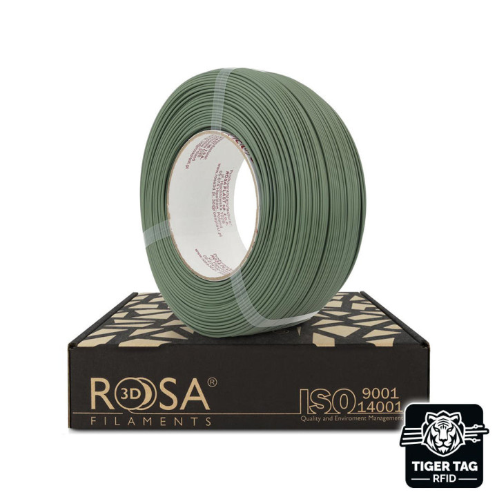 Rosa3D - PLA Speed - Vert Sauge (Sage Green) - 1,75 mm - 1 kg Refill avec RFID TigerTag