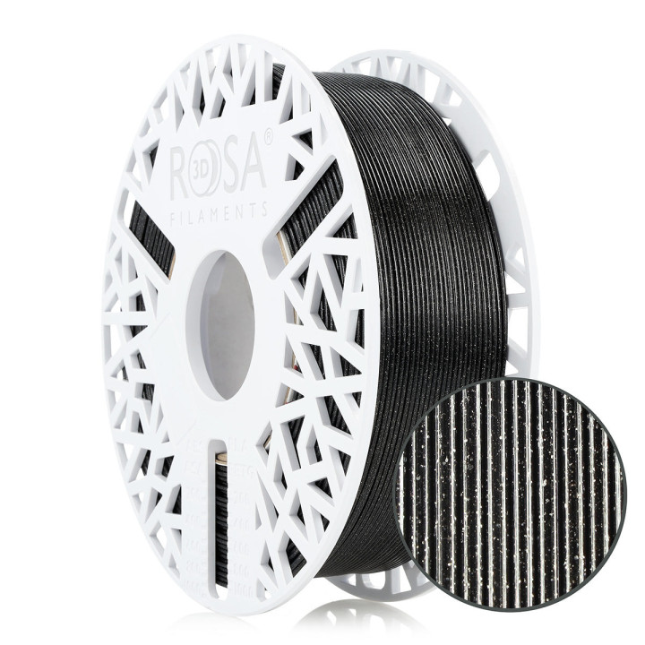 Rosa3D - PETG Galaxy HS - Noir (Black) - 1,75 mm - 1 kg