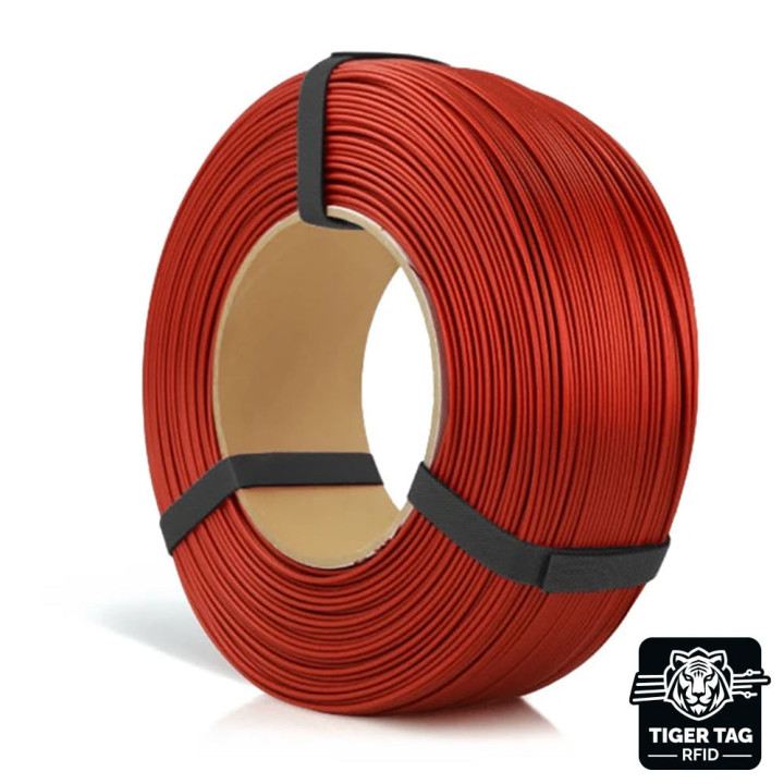Rosa3D - PLA Starter - Rouge Jasper Satiné (Red Jasper Satin) - 1,75 mm - 1 kg Refill avec RFID TigerTag