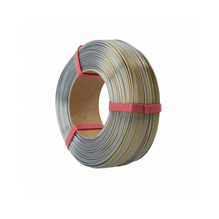 Rosa3D - PLA Magic Silk - Or & Argent (Gold-Silver) - 1,75 mm - 1 kg Refill avec RFID Tiger Tag