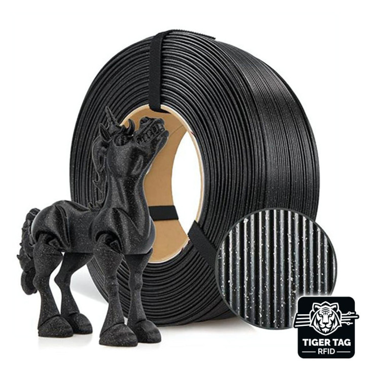 Rosa3D - PLA Galaxy - Noir (Black) - 1,75 mm - 1 kg Refill avec RFID TigerTag