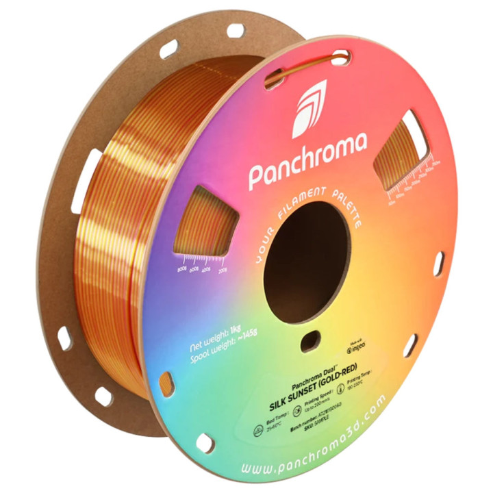 Panchroma PLA Dual Silk - Couche de Soleil Or-Rouge (Sunset Gold-Red) - 1.75 mm - 1 kg