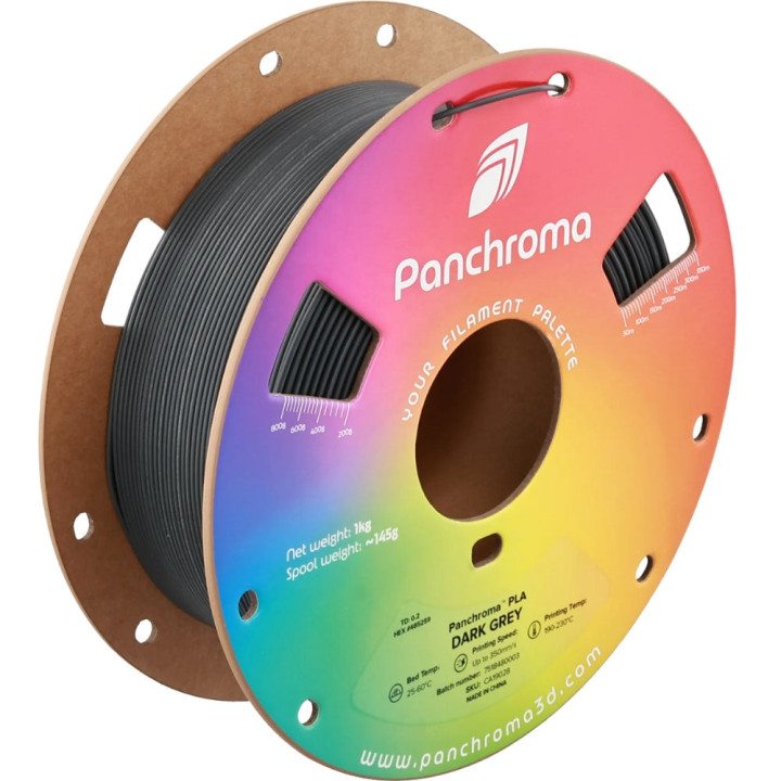 Panchroma Basic PLA - Gris Foncé (Dark Grey) - 1,75 mm - 1 kg