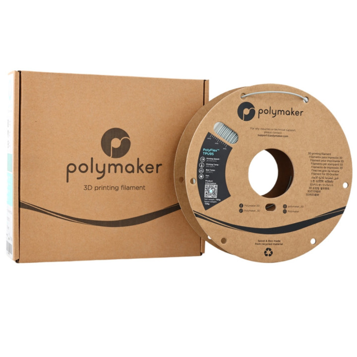 Polymaker - PolyFlex (TPU 95A) - Gris (Grey) - 1,75 mm - 750 g