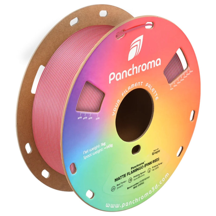 Panchroma Dual PLA - Mat Flamant Rose - Rouge (Matte Flamingo Pink-Red) - 1,75 mm - 1 kg