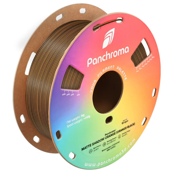 Panchroma Dual PLA - Mat Ombre Orange Noir - Orange (Shadow Orange Black - Orange) - 1,75 mm - 1 kg