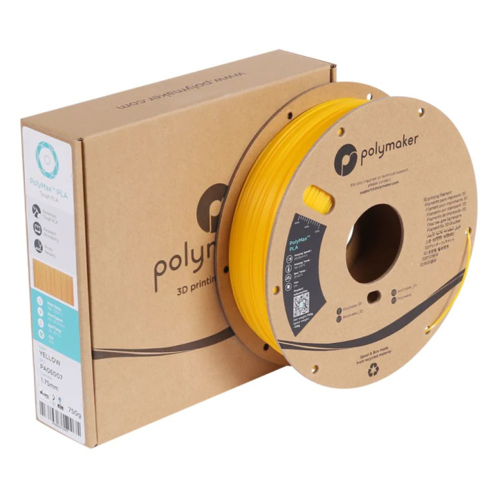Polymaker - PolyMax Tough PLA - Jaune (Yellow) - 1,75 mm - 750 g