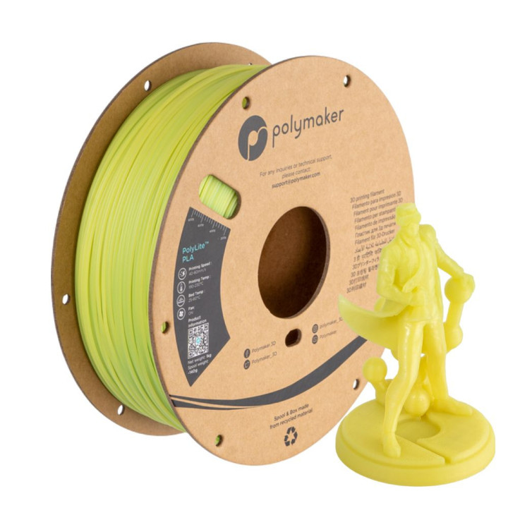 Polymaker - PolyLite PLA Temperature Color Changing - Vert/Lime (Green-Lime) - 1,75 mm - 1 kg