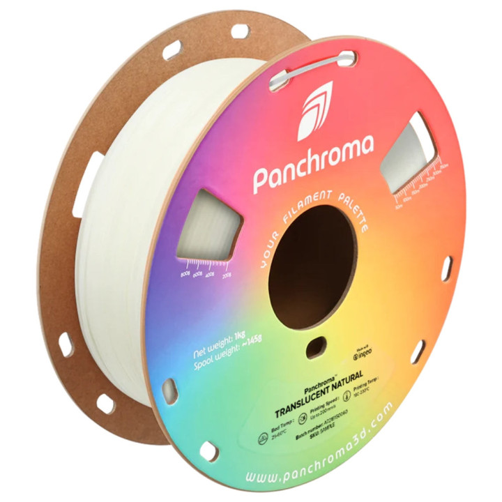 Panchroma Translucent PLA - Naturel Translucide (Natural) - 1,75 mm - 1 kg
