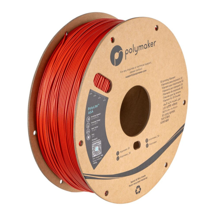 Polymaker - PolyLite Galaxy ASA - Rouge (Red) - 1,75 mm - 1 kg