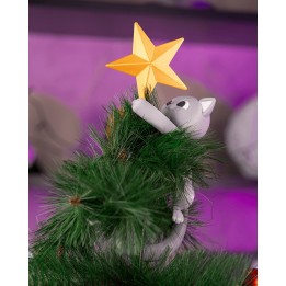 Joyeux Noël du Chat - Embout d'Arbre