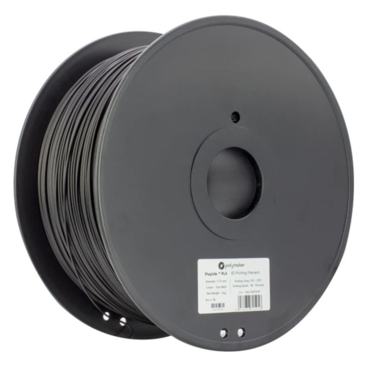 Polymaker - PolyLite PLA - Noir (Black) - 1,75 mm - 3 kg