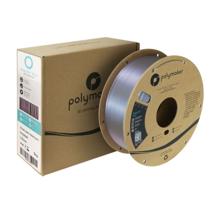 Polymaker - PolyLite Starlight PLA - Mercure (Mercury) - 1,75 mm - 1 kg