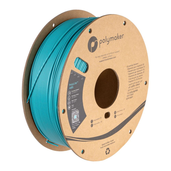 Polymaker - PolyLite Galaxy ABS - Bleu Sarcelle (Teal) - 1,75 mm - 1 kg
