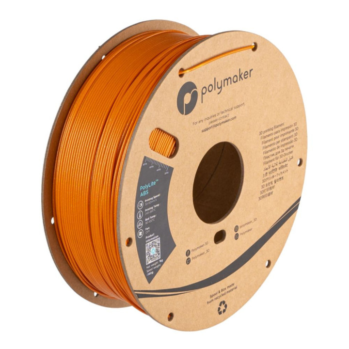 Polymaker - PolyLite Galaxy ABS - Orange - 1,75 mm - 1 kg