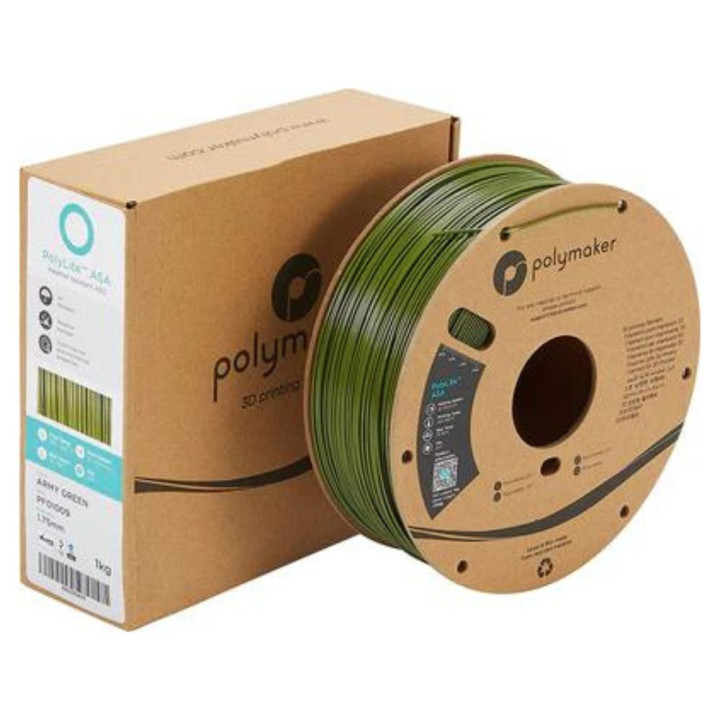 Polymaker - PolyLite ASA - Vert Armée (Army Green) - 1,75 mm - 1 kg