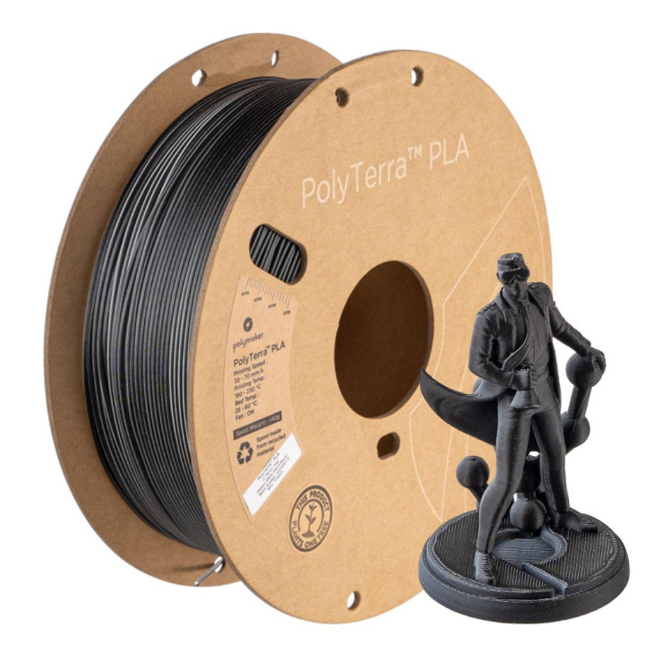 Polymaker - PolyTerra Dual PLA - Shadow Black - Blanc/Noir (White/Black) - 1,75 mm - 1 kg