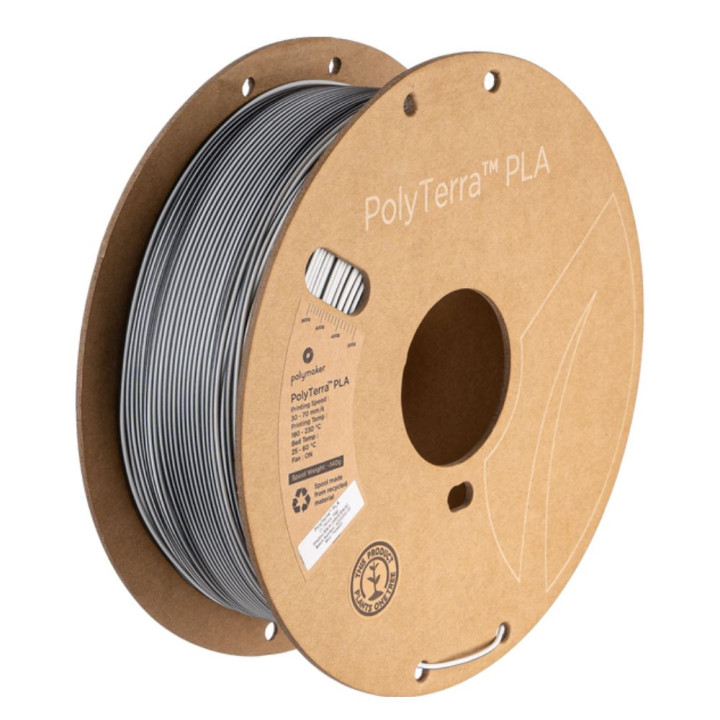 Polymaker - PolyTerra Dual PLA - Shadow Black - Blanc/Noir (White/Black) - 1,75 mm - 1 kg