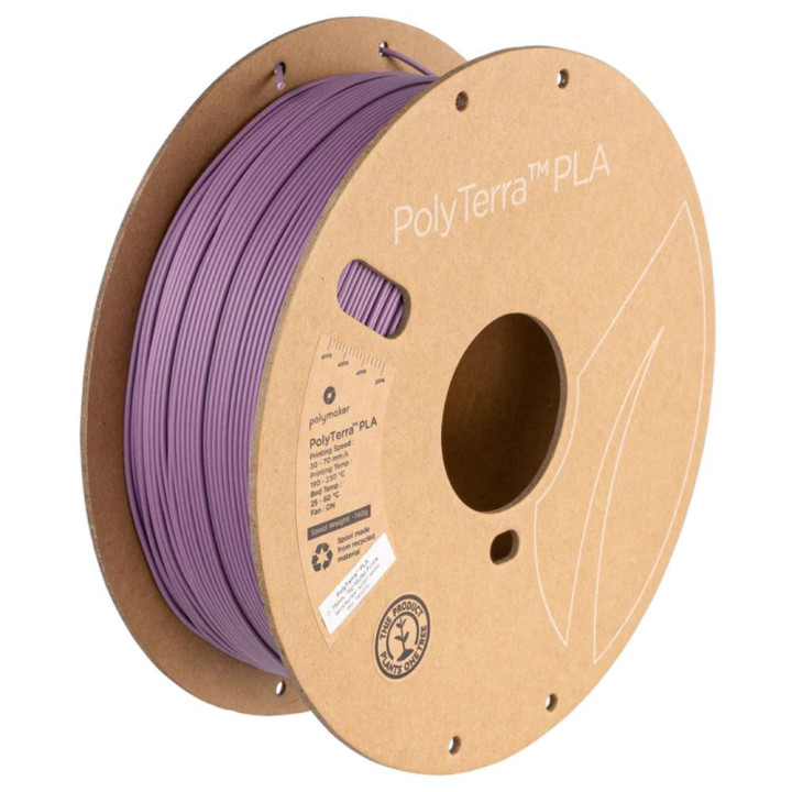 Polymaker - PolyTerra PLA - Violet Doux (Muted Purple) - 1,75 mm - 1 kg