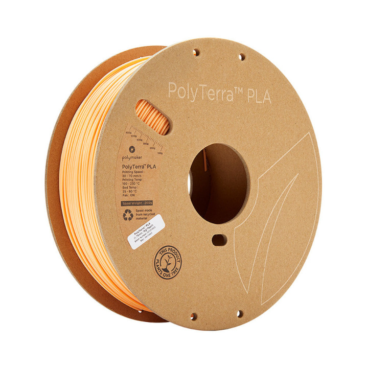 Polymaker - PolyTerra PLA - Pêche (Peach) - 1.75 mm - 1 kg