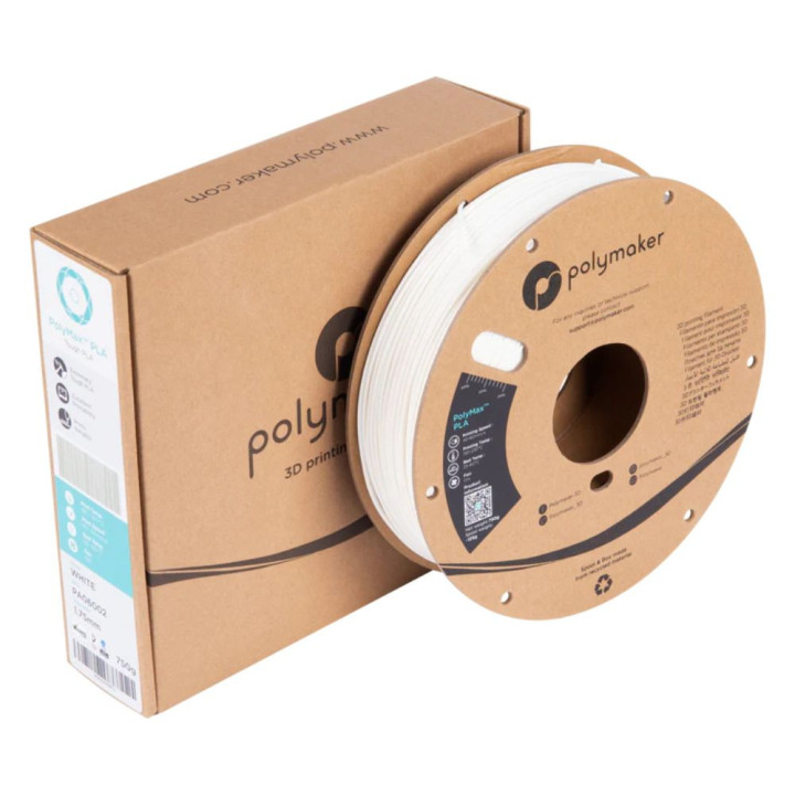 Polymaker - PolyMax Tough PLA - Blanc (White) - 1,75 mm - 750 g