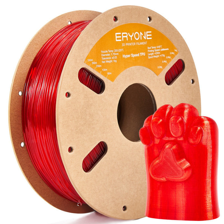 Filament TPU Haute Vitesse Eryone 1,75 mm ± 0,03 mm — Flexible & Résistant (1 kg)