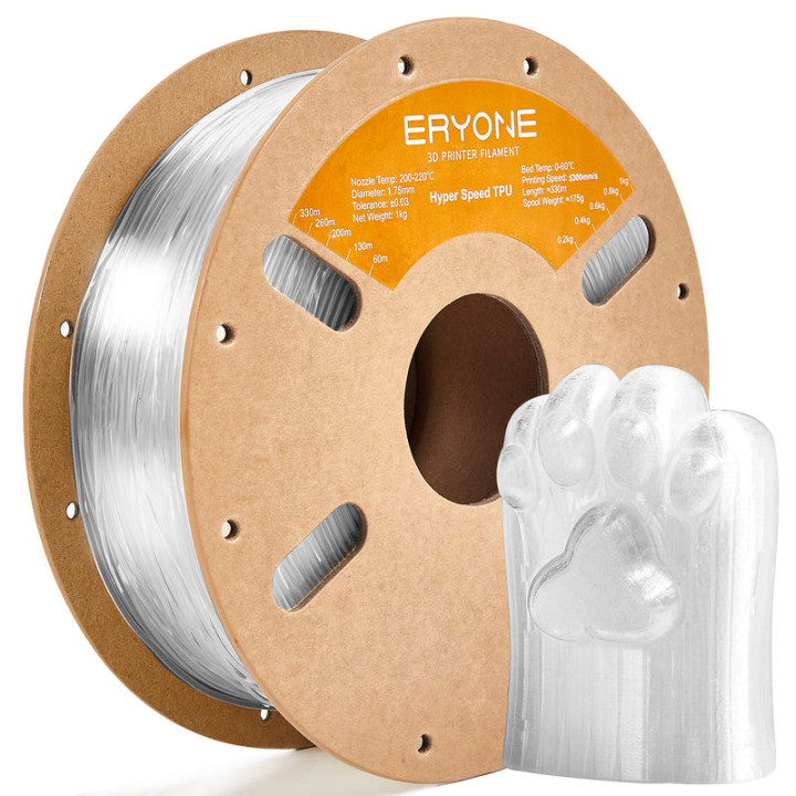 Filament TPU Haute Vitesse Eryone 1,75 mm ± 0,03 mm — Flexible & Résistant (1 kg)