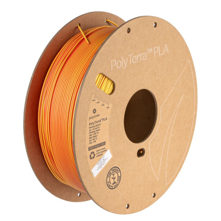 Polymaker - PolyTerra Dual PLA - Sunrise - Rouge/Jaune (Red/Yellow) - 1,75 mm - 1 kg