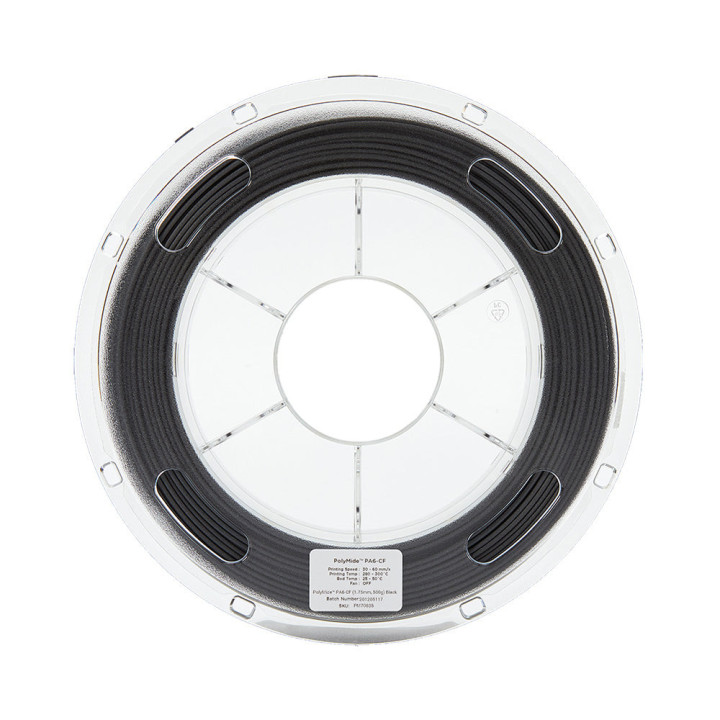 Polymaker - PolyMide PA6-CF (Nylon 6) - Noir (Black) - 1,75 mm - 500 g