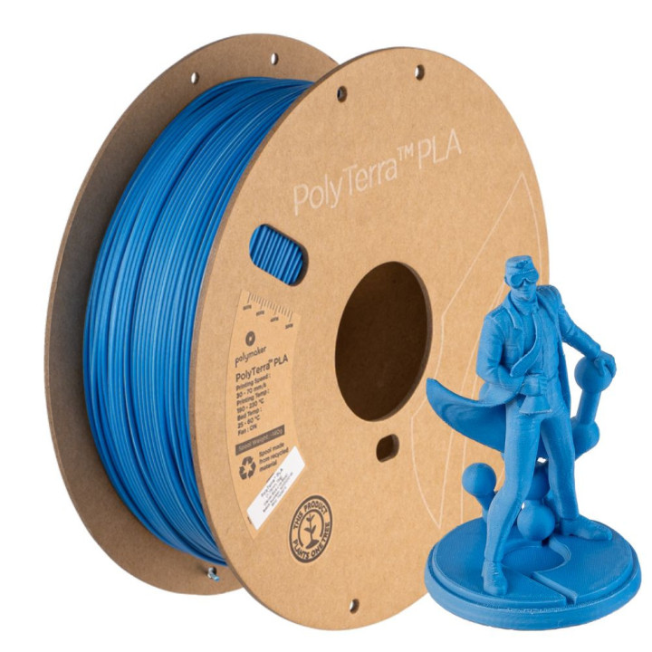 Polymaker - PolyTerra Dual PLA - Glacier - Bleu Glace/Foncé (Ice/Blue) - 1,75 mm - 1 kg