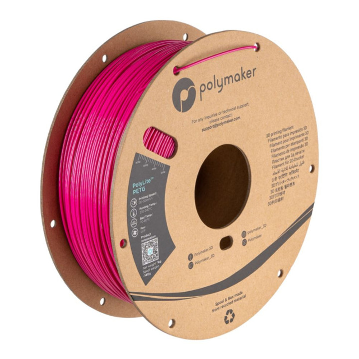 Polymaker - PolyLite PETG - Magenta - 1,75 mm - 1 kg