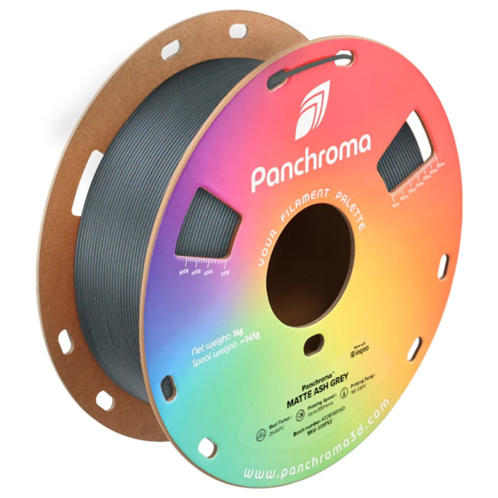 Panchroma PLA - Mat Gris Cendre (Matte Ash Grey) - 1,75 mm - 1 kg