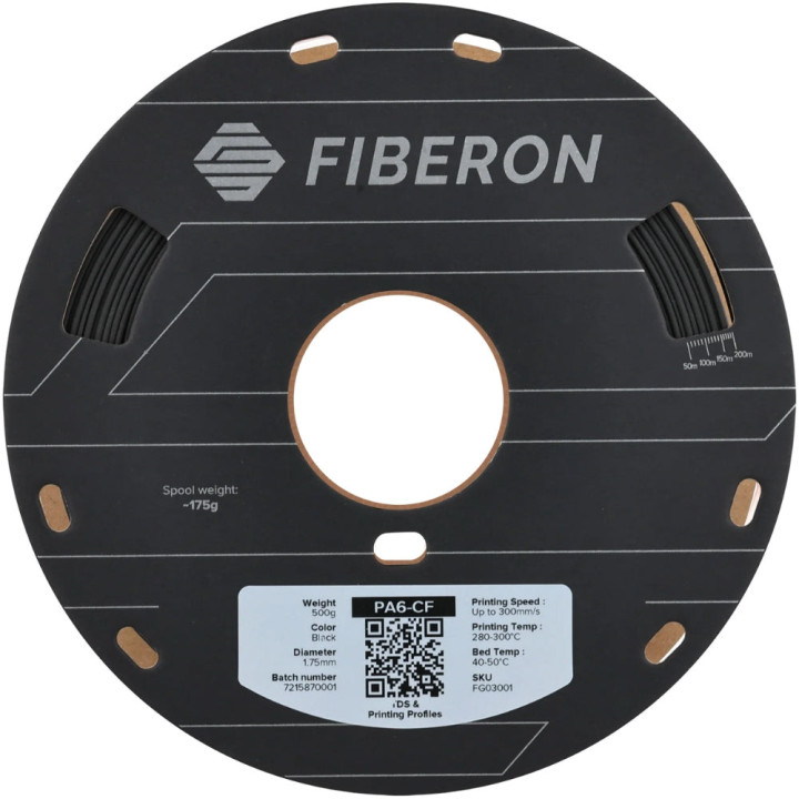 Polymaker - Fiberon PA6-CF20 Noir (Black) - 1,75 mm - 500g