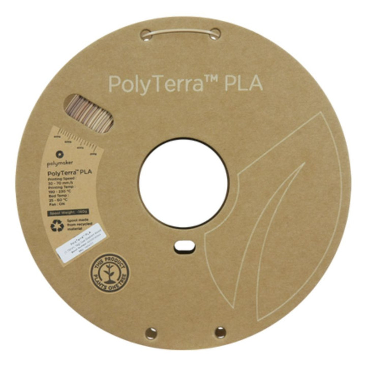 Polymaker - PolyTerra Dual-Gradient PLA - Bois (Wood) - 1,75 mm - 1 kg