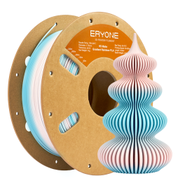 Filament PLA Mat Haute Vitesse Multicolore Dégradé Eryone – 1,75mm±0,03mm (1kg)